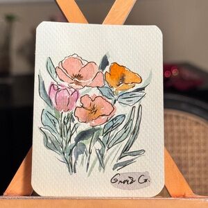 ACEO Original Floral Watercolor illustration